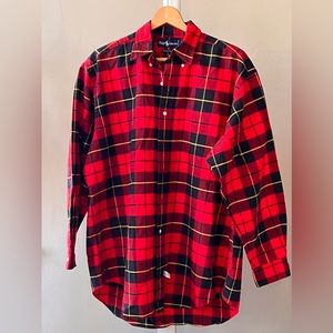 Men’s Polo Ralph Lauren red flannel button down